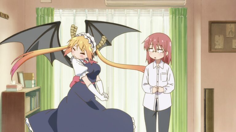 best anime to watch in the background while working 17 (Miss Kobayashi's Dragon Maid)