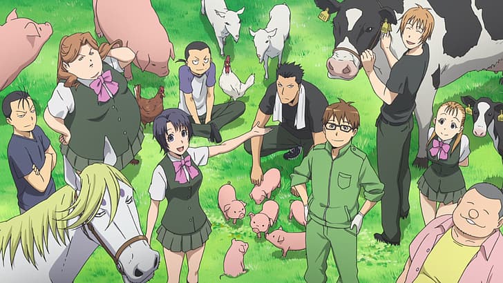 best anime to watch in the background while working 6 (Silver Spoon)