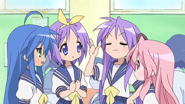 best anime to watch in the background while working 9 (Lucky Star)