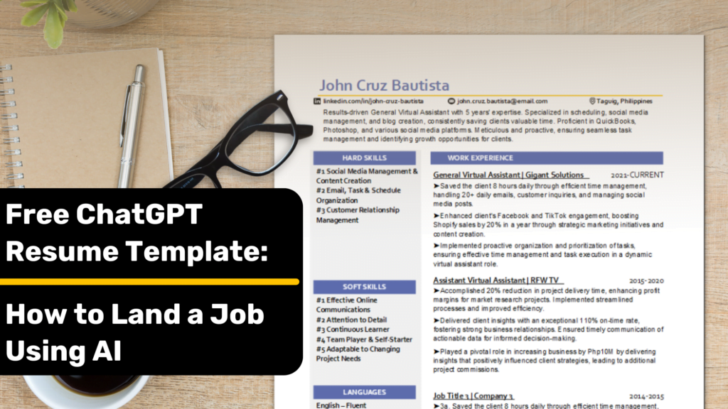 free chatgpt resume template 0b