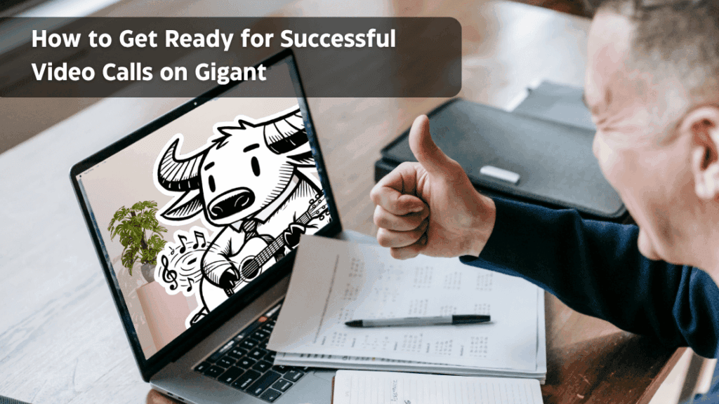 How to Get Ready for Successful Video Calls on Gigant | The Remote Filipino Worker title card: get ready for video calls on gigant with howhow playing the guitar on a video call